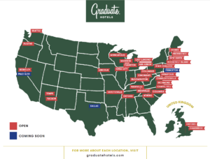 Graduate Hotels nationwide USA